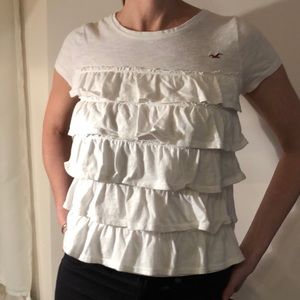 Ladies ruffle tee